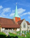 Church and spire of St Mary & St Gabriel, Harting, Sussex, UK