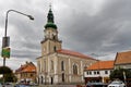 Church on the square in Modra