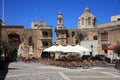 Church with Square in Nadur. Gozo. Malta