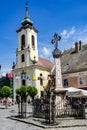 Church on the square in Szentendre, Hungary Royalty Free Stock Photo