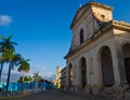 Church and square in Trinidad, Cuba Royalty Free Stock Photo