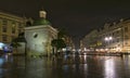 Church of St. Adalbert in Krakow, Poland at night