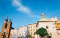 Main Market Square Rynek Glowny in Krakow, Poland Royalty Free Stock Photo