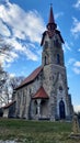 Church of St. Anatoly Ternopil region Losyach village Royalty Free Stock Photo