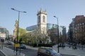 Church of St Andrew, Holborn - elevated view, London Royalty Free Stock Photo