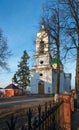 Church of St. Basil Great and St. Elias Chapel in Vasilyevskoye village, Sergiev Posad District, Moscow Region, Russia Royalty Free Stock Photo