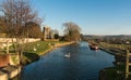 Church of St. Cyr, Stonehouse and the Stroudwater Canal. Near Stroud Gloucestershire,