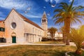 Church of St. Dominic in Trogir Croatia. St Dominic church (Dominican church) in the old town of Trogir, Croatia. Seagull's flyin Royalty Free Stock Photo