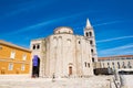 Church of st. Donat, a monumental building from the 9th century in Zadar, Croatia