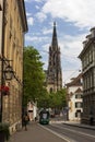 Church of St. Elizabeth in Basel downtown, built Gothic Revival styl