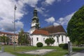 Church of St. Elizabeth at Namestie SNP square in the town of Zvolen