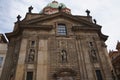 Church St. Francis of Assisi in Prague (Church of St Francis Seraph) at Krizovnicke Square. Royalty Free Stock Photo