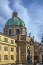 Church of St Francis Seraph, Prague Royalty Free Stock Photo