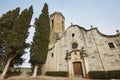 Church of St. Genis in Monells, Baix Emporda, Catalonia, Spain Royalty Free Stock Photo