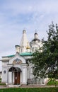 Church of St. George with a belfry and Ascension. Museum Kolomenskoye, Moscow Royalty Free Stock Photo