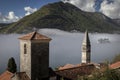 Church and st george island at perast