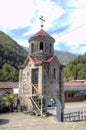 Church of St. George in the village of Zvara on the Adzharis-Tskali River in the mountainous Adzharia Royalty Free Stock Photo