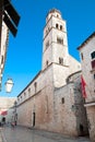 Church St.Jeronim in main street, Sradun, Dubrovnik, Croatia Royalty Free Stock Photo