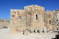 Church of St. John on the Acropolis of Lindos. Rhodes, Greece. Royalty Free Stock Photo