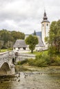 Church of St John the Baptist, Bohinj Lake, Slovenia Royalty Free Stock Photo