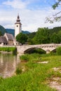 Church of St John the Baptist, Bohinj Lake, Slovenia Royalty Free Stock Photo