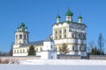 Church of St. John the Theologian with a refectory 1698 of the Nikolo-Vyazhishchsky nunnery Royalty Free Stock Photo