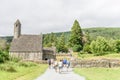 Church of St. Kevin and round tower in Wicklow Mountains National Park