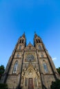 The Church of St. Ludmila at the Peace Square in Prague, Czech Republic