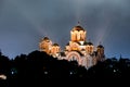 Church of St. Marco at night. Belgrade, Serbia Royalty Free Stock Photo