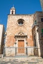 Church of St. Maria di Costantinopoli. Giovinazzo. Puglia. Italy. Royalty Free Stock Photo