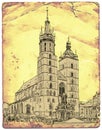 Church of St. Mary. Krakow. Poland Royalty Free Stock Photo