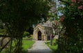 Pergola entrance to the village Church of St Michael`s & All Angels, Beetham, Cumbria, UK