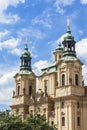 Church of St. Mikulas in Prague. Church of St. Nicholas in the Old Town Square. Architecture of Prague