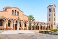 Church of St. Nektarios with a bell tower. Faliraki Royalty Free Stock Photo