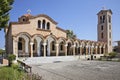 Church of St. Nektarios in Faliraki. Rhodes island. Greece Royalty Free Stock Photo