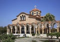 Church of St. Nektarios in Faliraki. Rhodes island. Greece Royalty Free Stock Photo