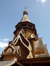 Church of St. Nicholas in Izmailovsky Kremlin Kremlin in Izmailovo. Traditional russian wooden architecture. Moscow, Russia