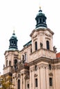 Church of St. Nicholas Prague Old Town Square Czech Republic Vertical shot