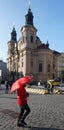 Church of St. Nicholas at the Town Square in Prague, Czech Republic Royalty Free Stock Photo