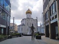 Church of St. Nicholas the Wonderworker near Tverskaya Zastava. Moscow, Russia Royalty Free Stock Photo