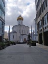 Church of St. Nicholas the Wonderworker near Tverskaya Zastava. Moscow, Russia Royalty Free Stock Photo