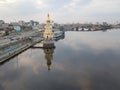 Church of St. Nicholas the Wonderworker in the waters in Kyiv city, Ukraine