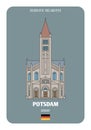 Church of St. Paul and Peter in Potsdam, Germany. Architectural symbols of European cities