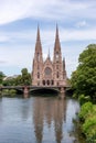 Church of St. Paul in Strasbourg. Alsace. France Royalty Free Stock Photo