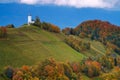 Church of St. Primoz in Slovenia Royalty Free Stock Photo