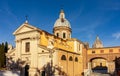 Church of St. Roch (San Rocco) in Rome, Italy (translation: Altar of Augustan Peace Royalty Free Stock Photo