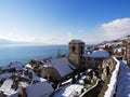 St. Saphorin at Lake Geneva in Winter