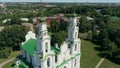 Church St Sophia in Polotsk, Belarus, Europe Aerial view of Orthodox Landmark