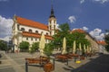 Church of St. Thomas in Brno and banks Royalty Free Stock Photo