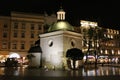 Church of St. Wojciech at the Main Market Square, night view, Krakow, Poland Royalty Free Stock Photo